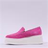 Marco Moreo Dublin Slip On Trim Wedge - Pink Suede